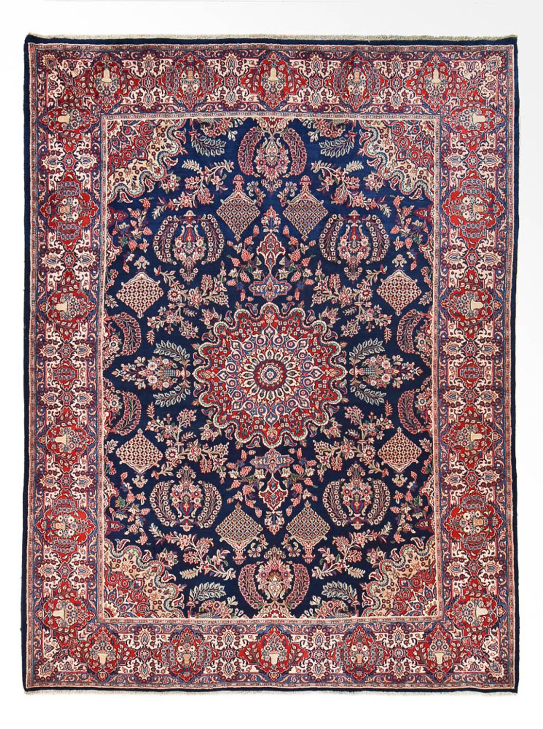 Tapis persan - Classique - 390 x 297 cm - bleu foncé