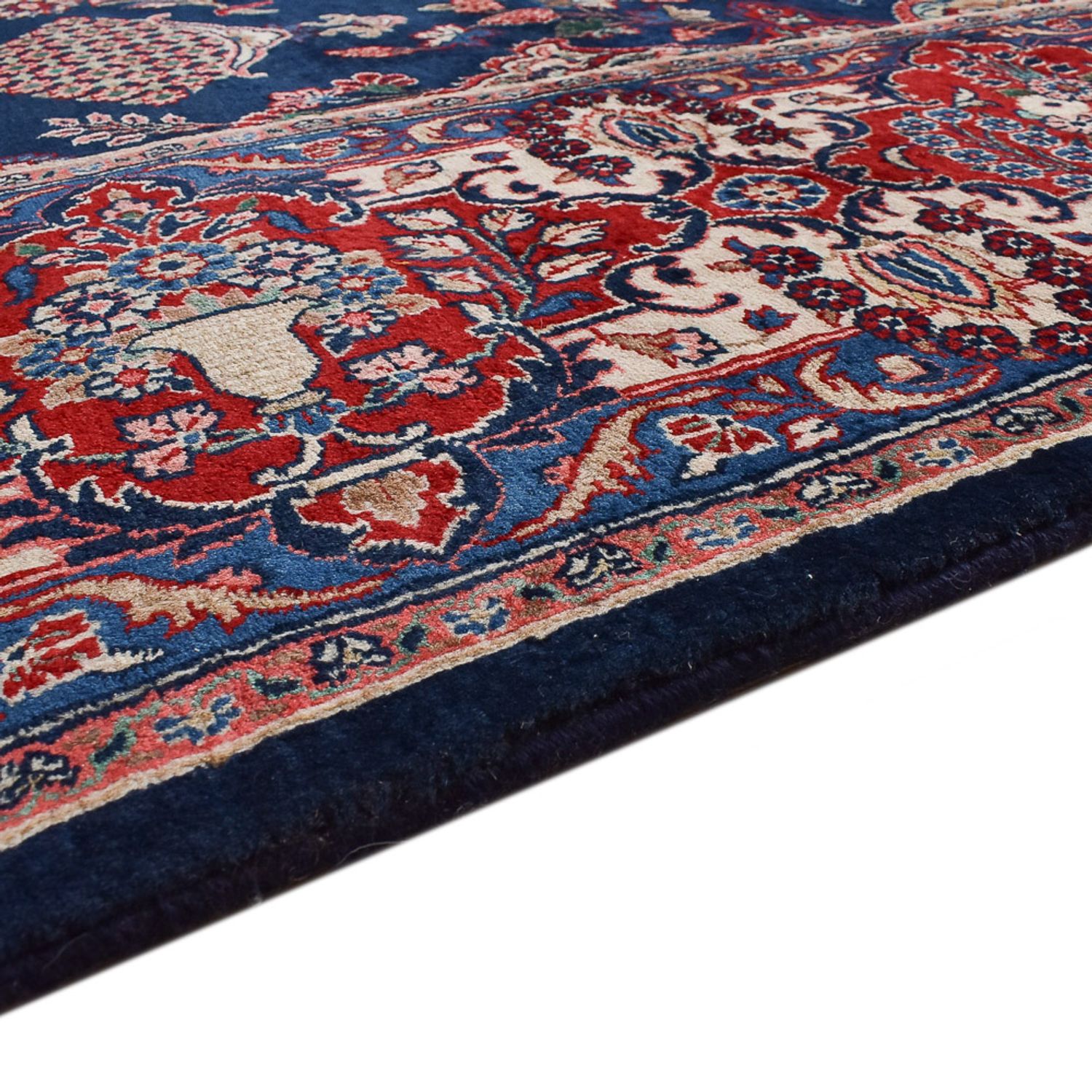 Tapis persan - Classique - 390 x 297 cm - bleu foncé