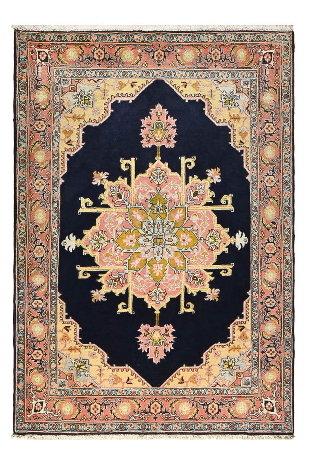 Alfombra persa - Nómada - 218 x 150 cm - azul oscuro