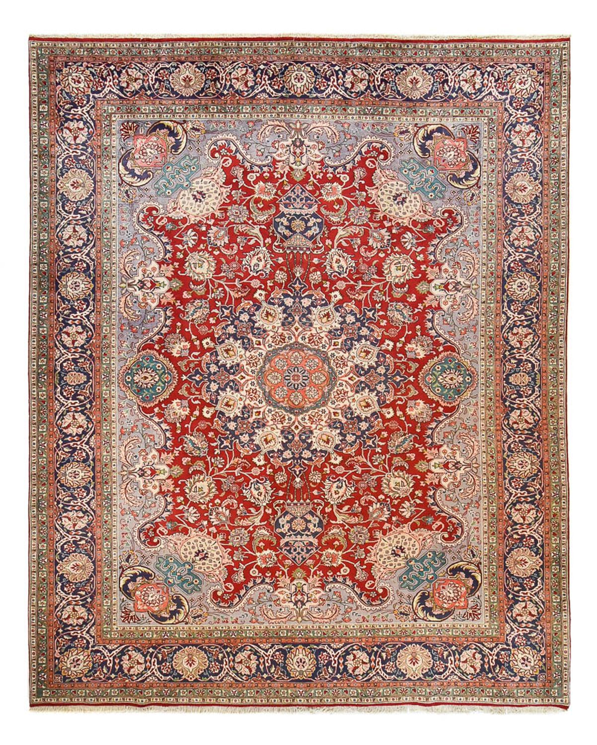 Persisk teppe - Tabriz - Royal - 376 x 300 cm - rød