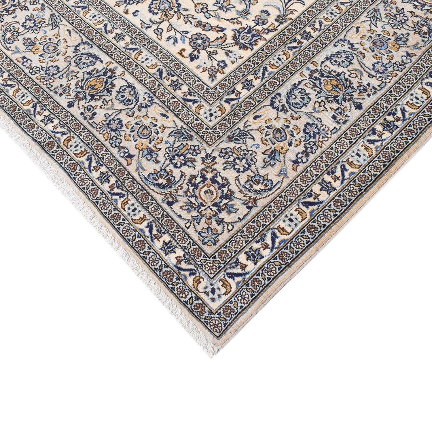 Perser Rug - Keshan - Royal - 351 x 250 cm - grey