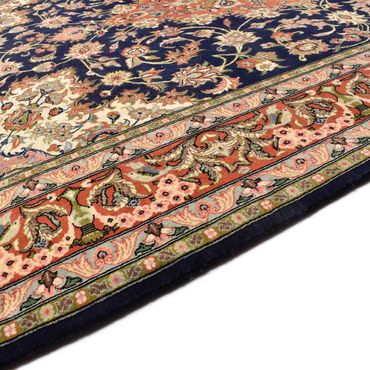 Tapis persan - Ghom - Royal - 194 x 137 cm - bleu foncé