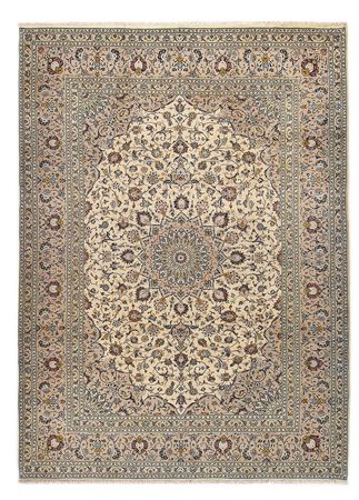 Alfombra persa - Keshan - Real - 342 x 247 cm - arena