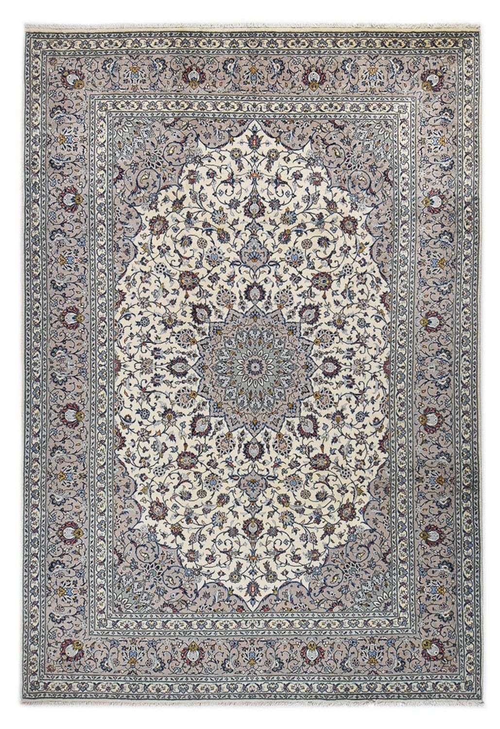 Perserteppich - Keshan - Royal - 350 x 246 cm - grau