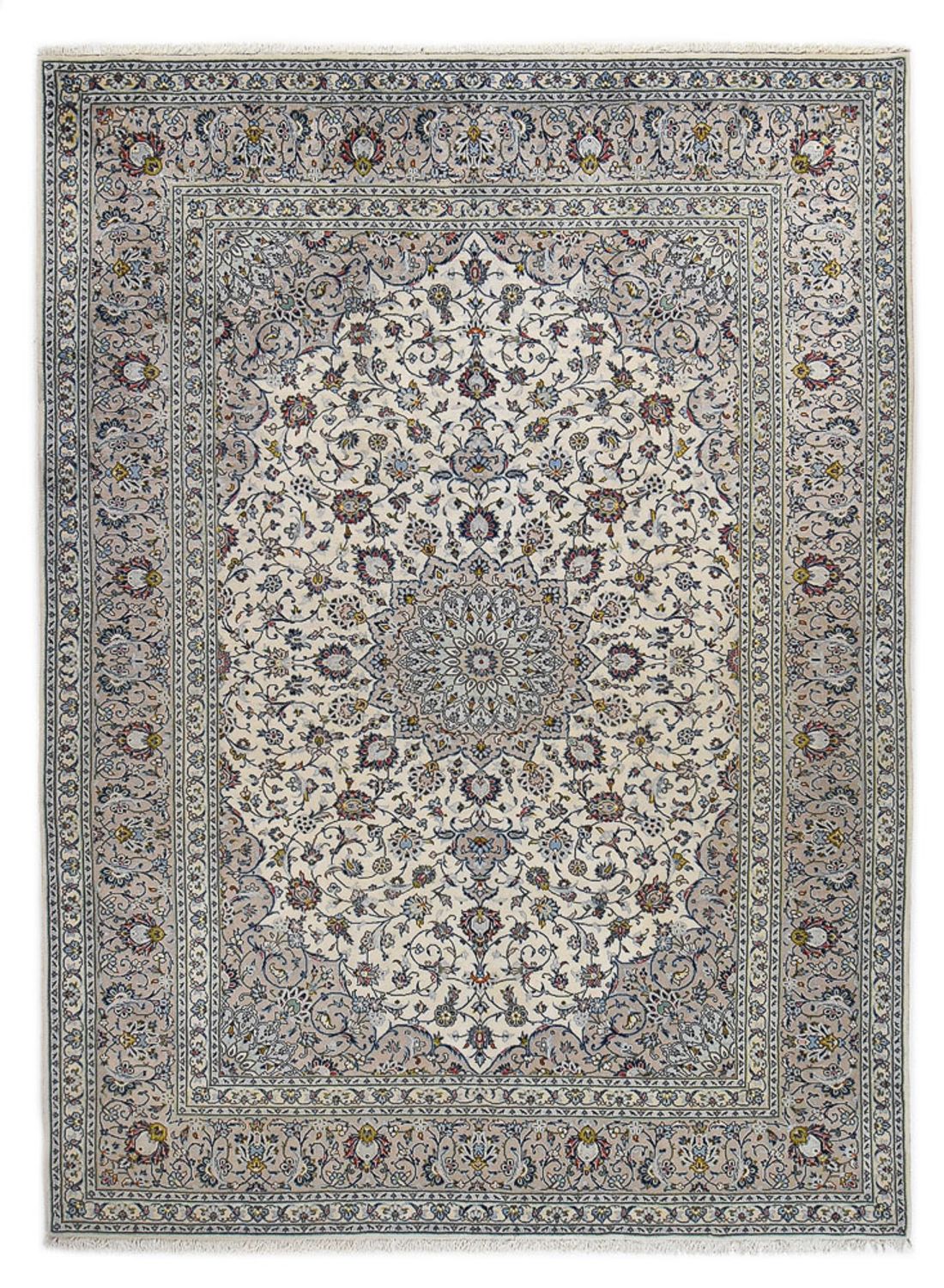 Alfombra persa - Keshan - Real - 350 x 250 cm - gris