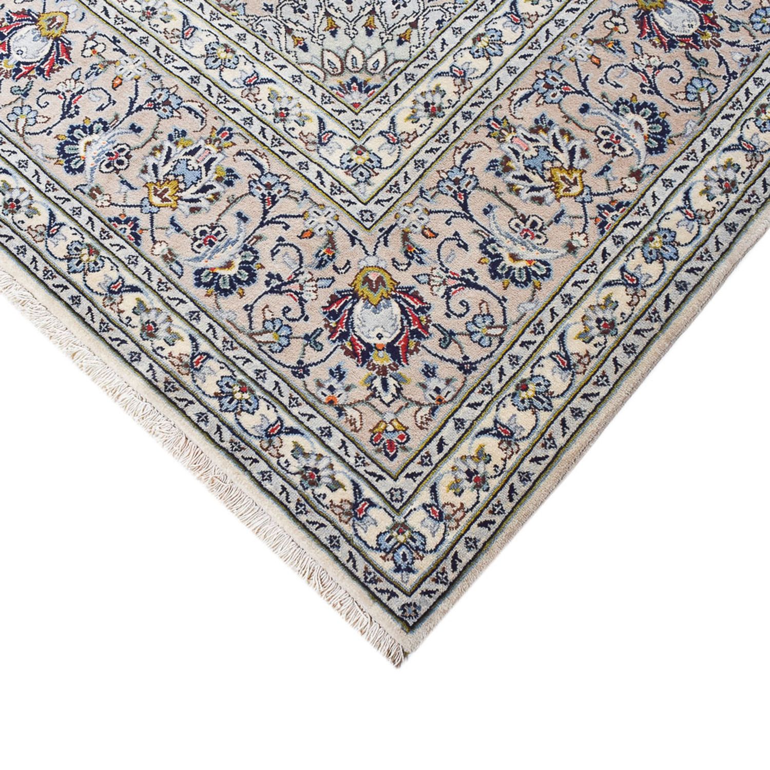 Tapis persan - Keshan - Royal - 355 x 250 cm - gris