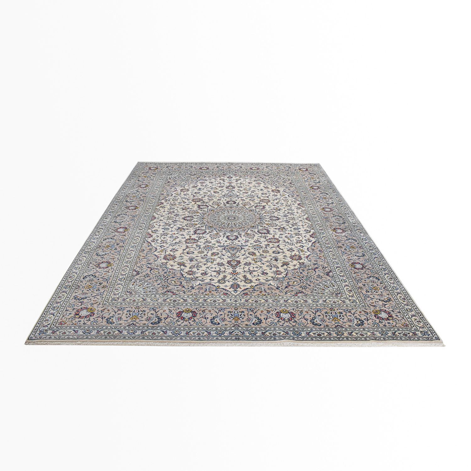 Perser Rug - Keshan - Royal - 355 x 250 cm - grey