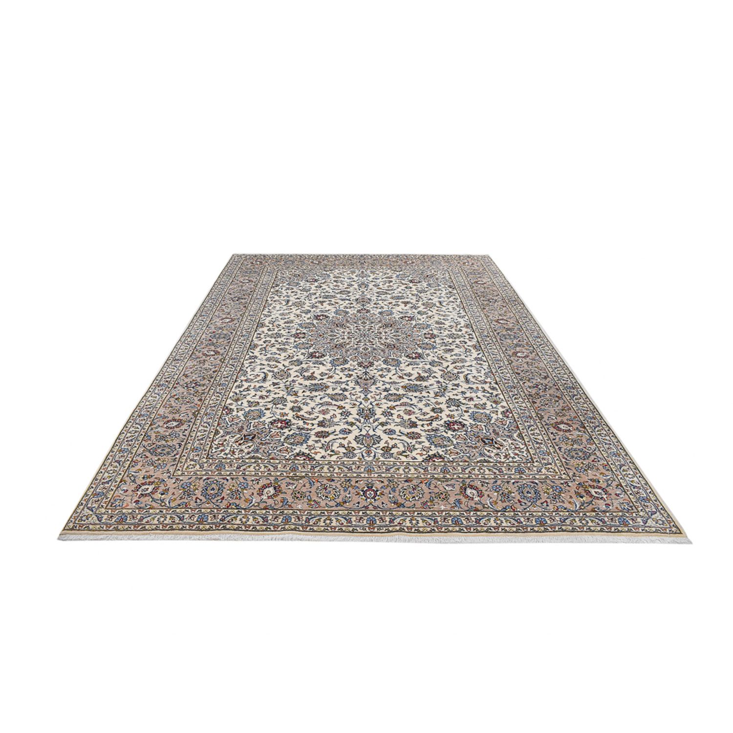 Alfombra persa - Keshan - Real - 360 x 250 cm - gris