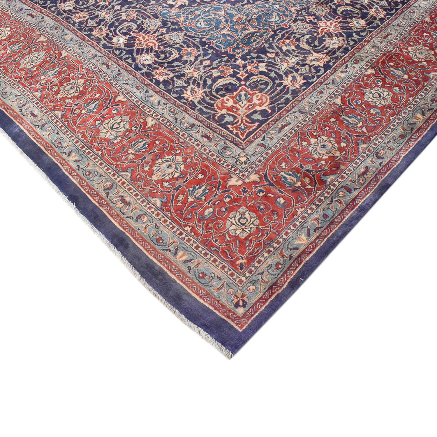 Tapis persan - Classique - 414 x 302 cm - bleu foncé