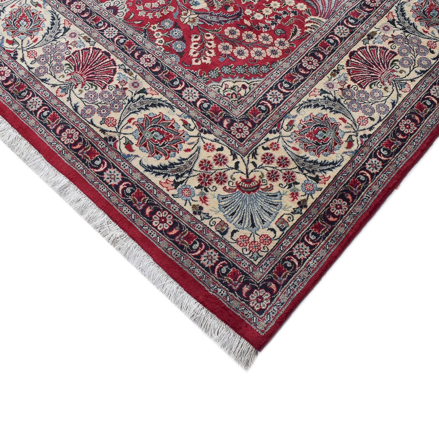 Tapis persan - Classique - Royal - 393 x 300 cm - rouge foncé