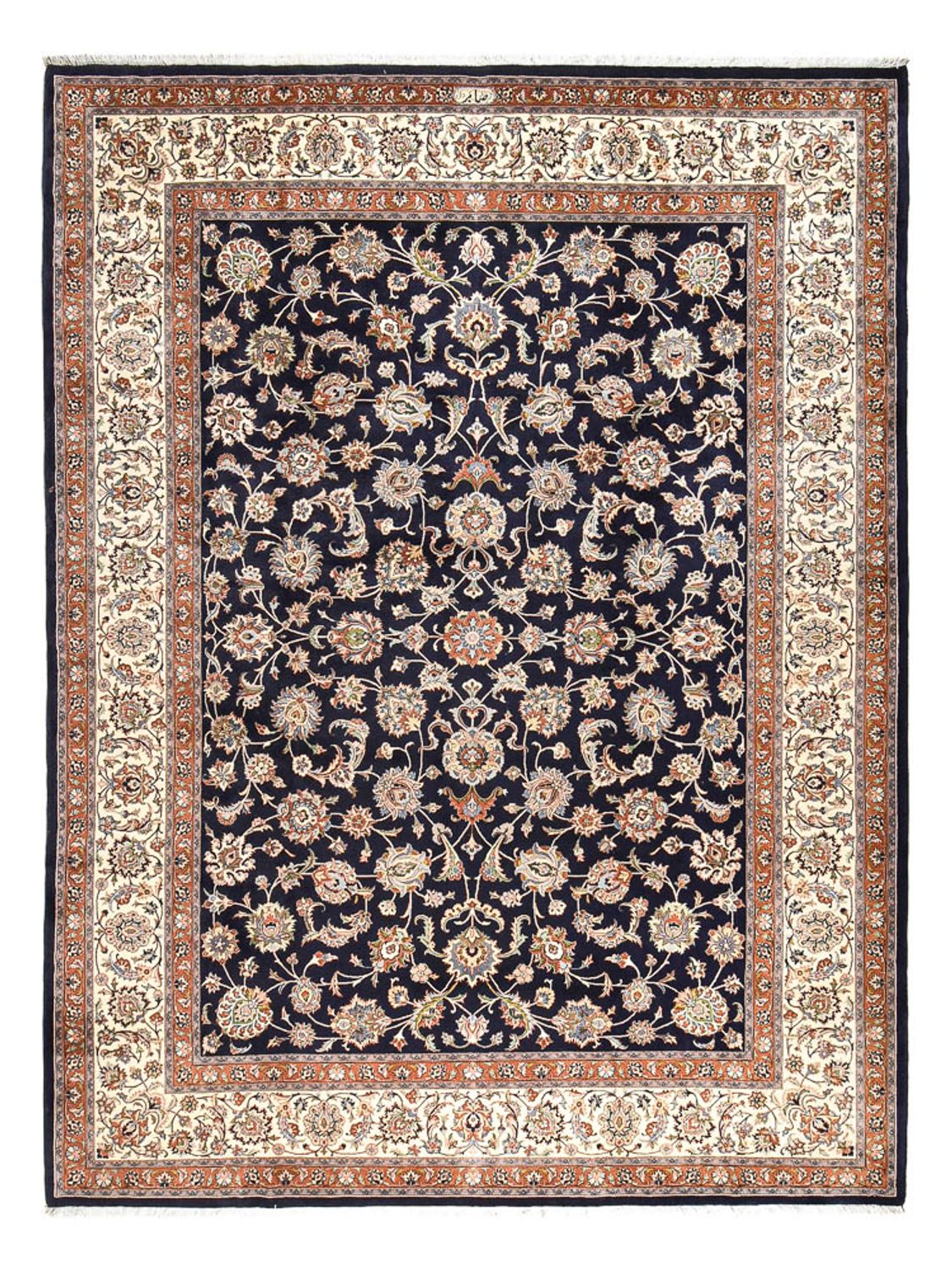 Tapis persan - Classique - Royal - 400 x 300 cm - bleu foncé