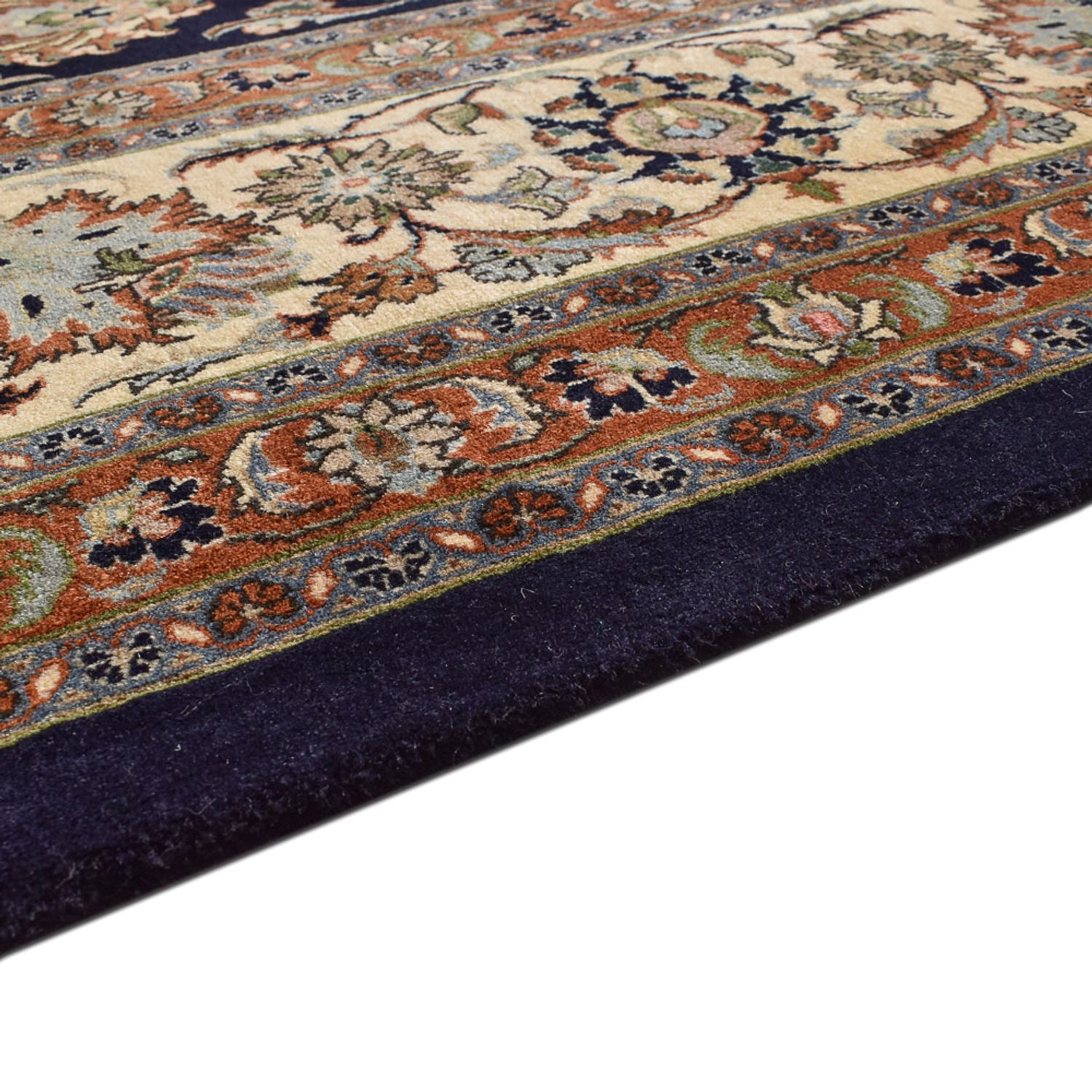 Tapis persan - Classique - Royal - 392 x 302 cm - bleu foncé