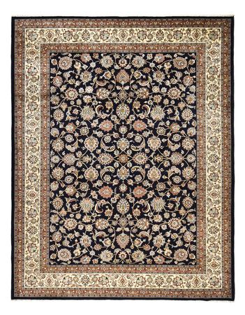 Tapis persan - Classique - Royal - 392 x 302 cm - bleu foncé