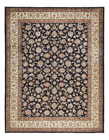 Tapis persan - Classique - Royal - 393 x 302 cm - bleu foncé