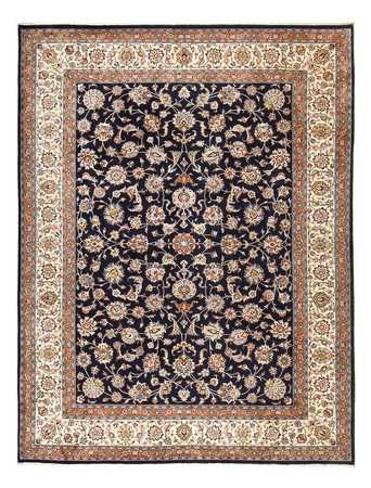 Tapis persan - Classique - Royal - 394 x 300 cm - bleu foncé