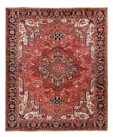 Tapis persan - Nomadic originale  - 372 x 302 cm - rouge