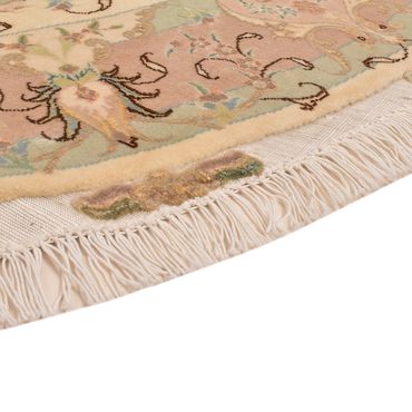 Persisk teppe - Tabriz - Royal rundt  - 150 x 150 cm - beige