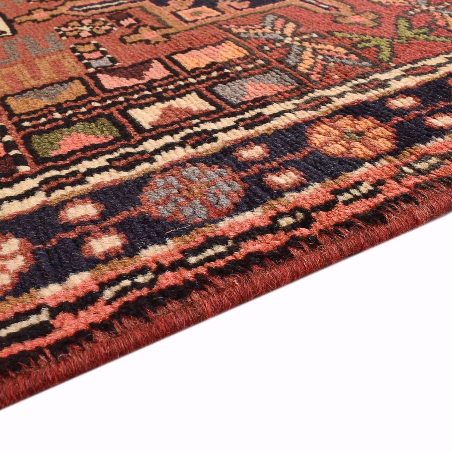 Tapis de couloir Tapis persan - Nomadic - 286 x 71 cm - rouge