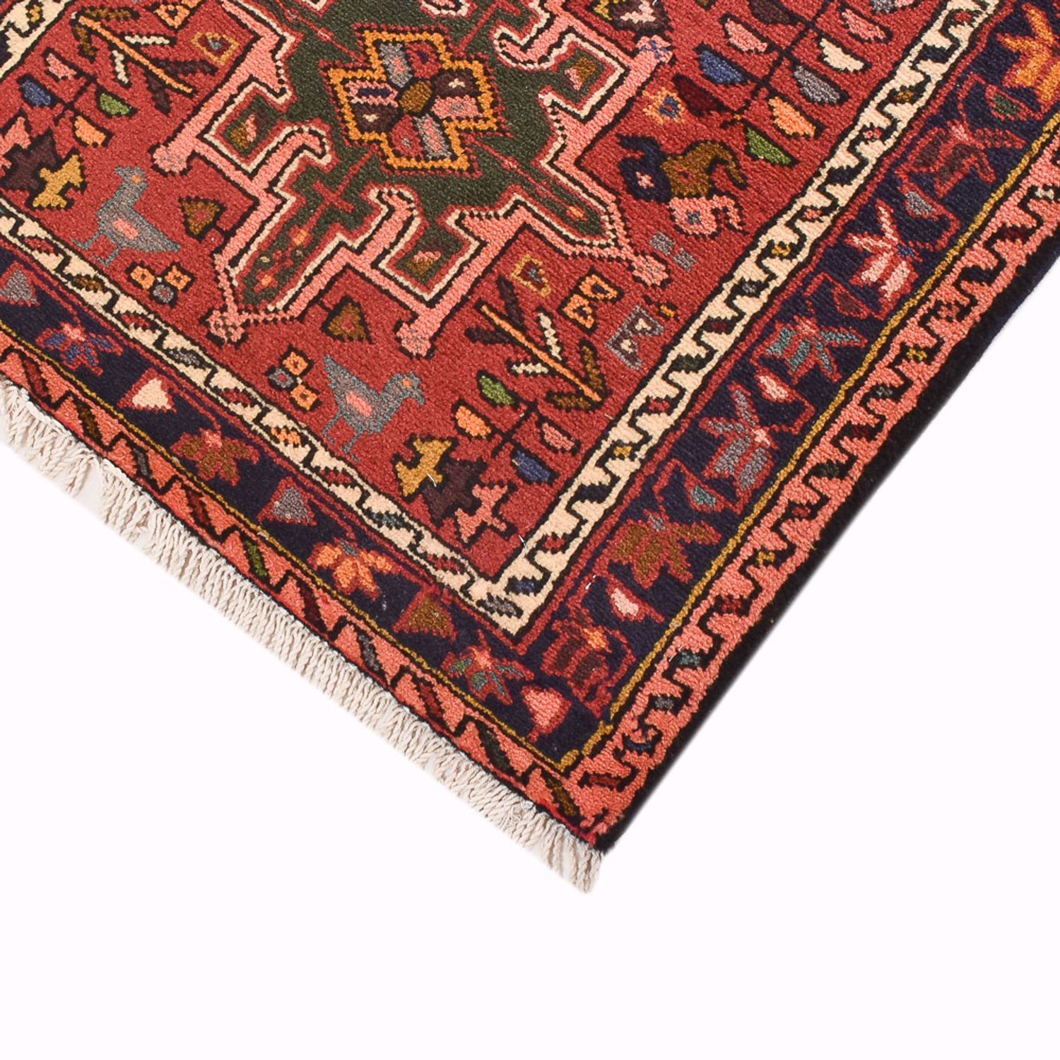 Tapis de couloir Tapis persan - Nomadic - 295 x 68 cm - rouge