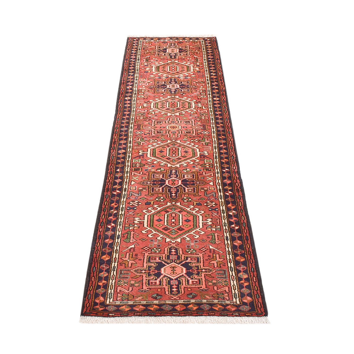 Tapis de couloir Tapis persan - Nomadic - 278 x 70 cm - rouge clair