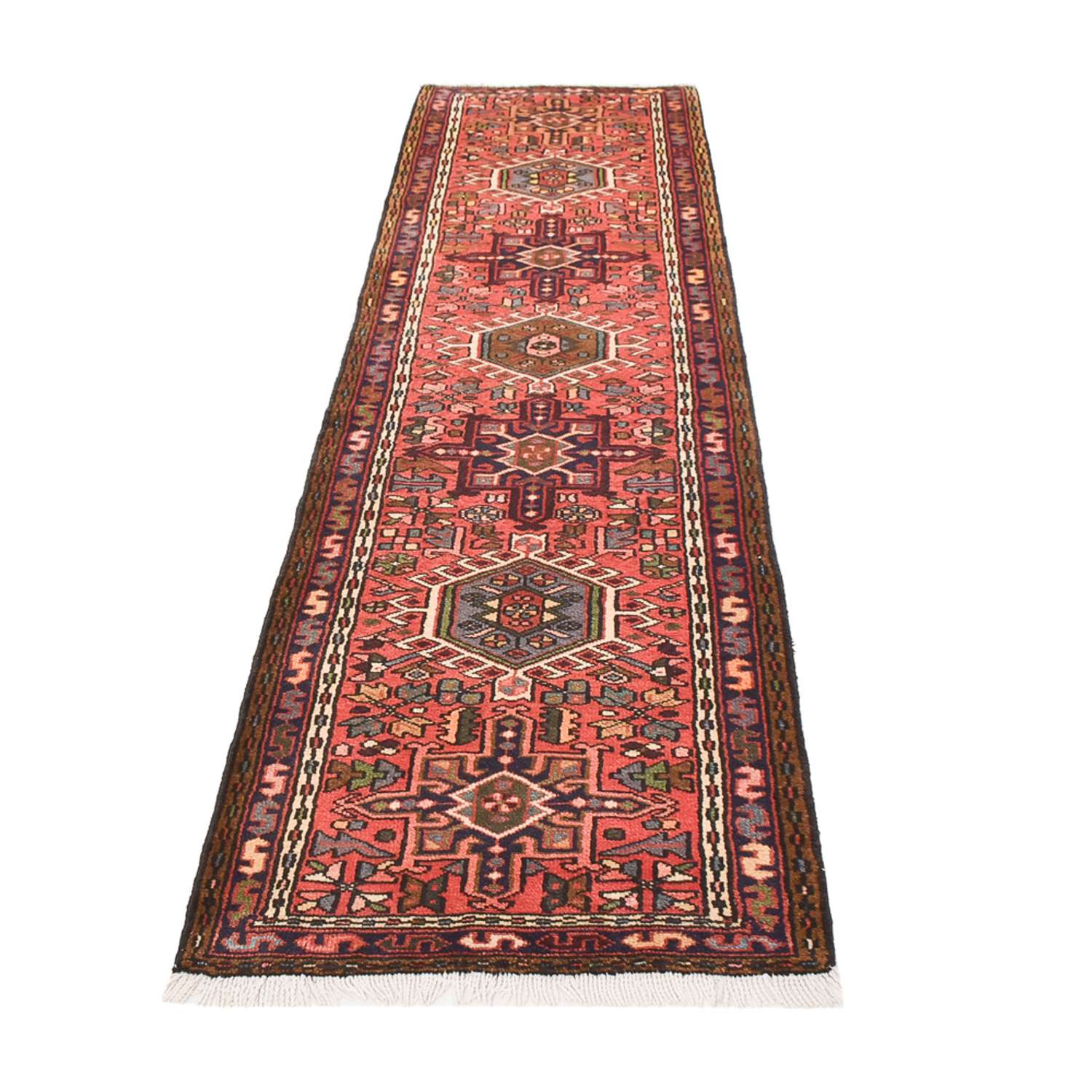 Tapis de couloir Tapis persan - Nomadic - 290 x 71 cm - rouge clair