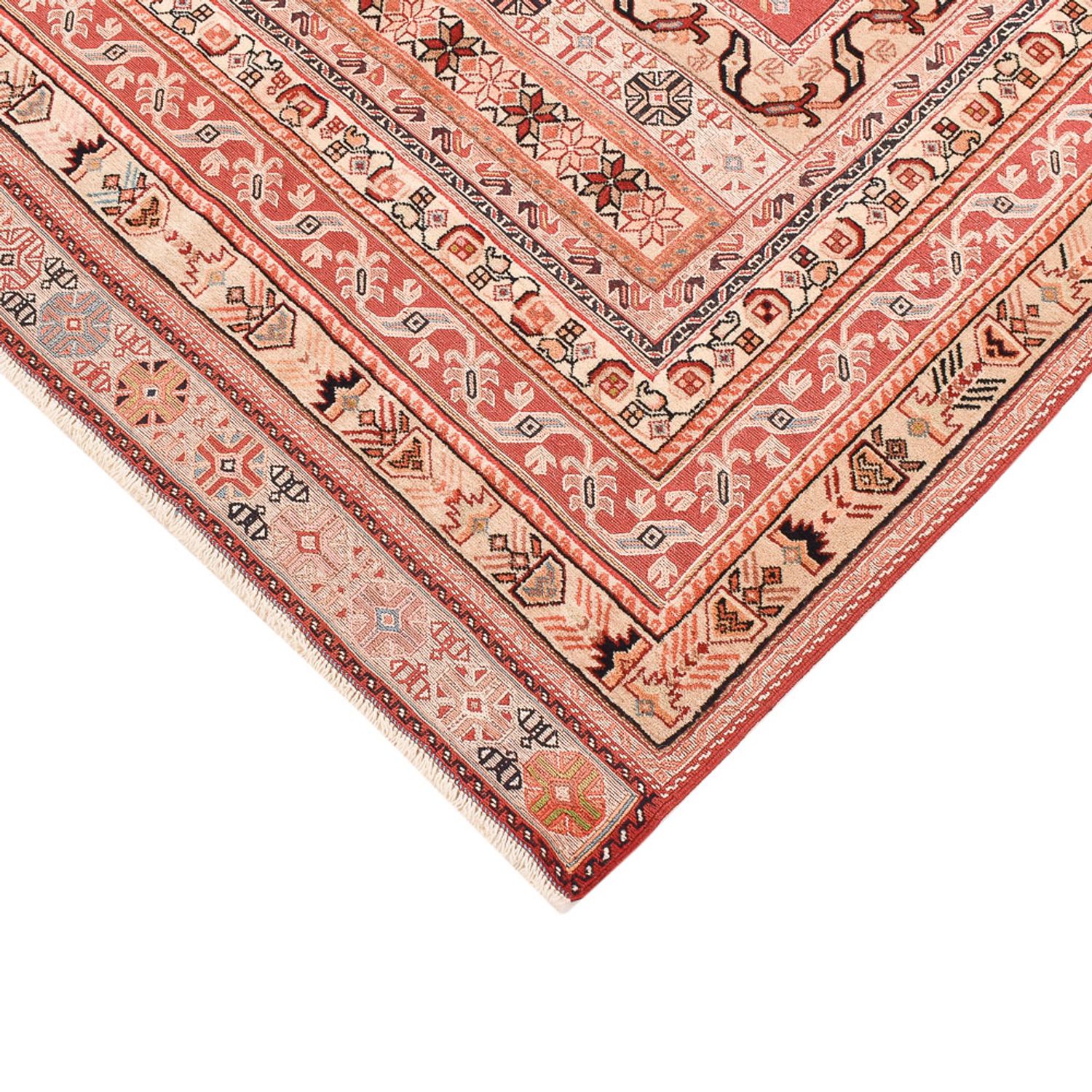 Tapis Kelim - Oriental - 195 x 135 cm - rouge clair