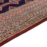 Tapis Turkaman - 175 x 125 cm - bleu foncé