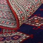 Tapis Turkaman - 175 x 125 cm - bleu foncé