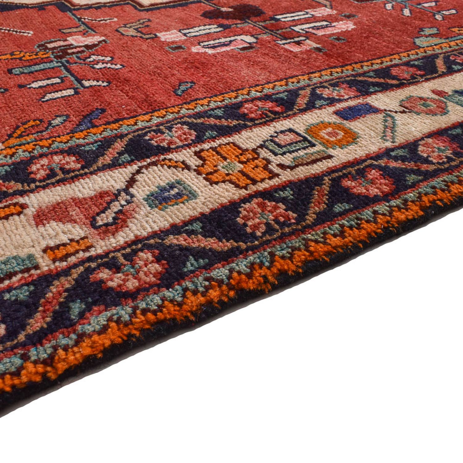 Tapis persan - Nomadic - 280 x 151 cm - rouge