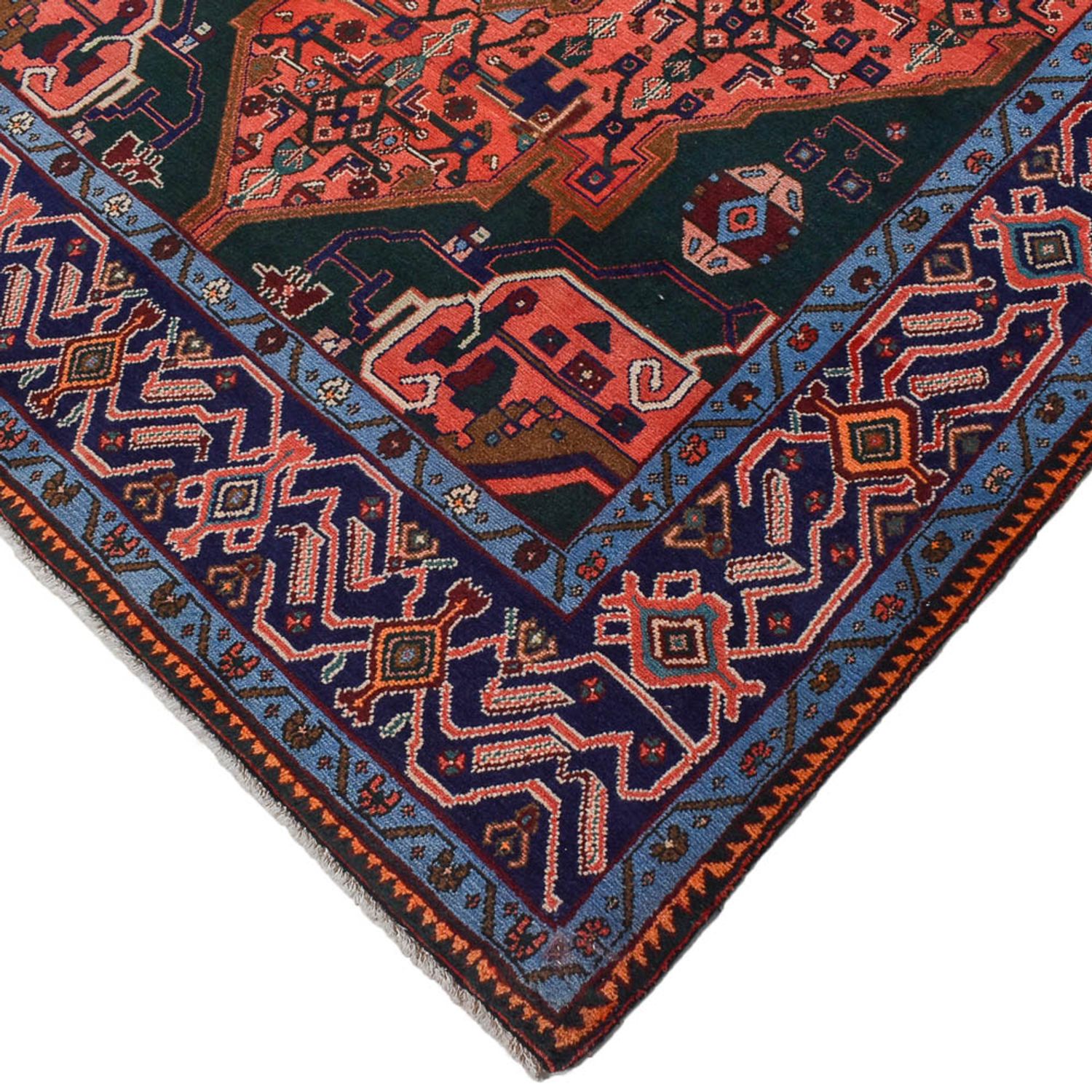 Tapis persan - Nomadic - 286 x 150 cm - rouge clair