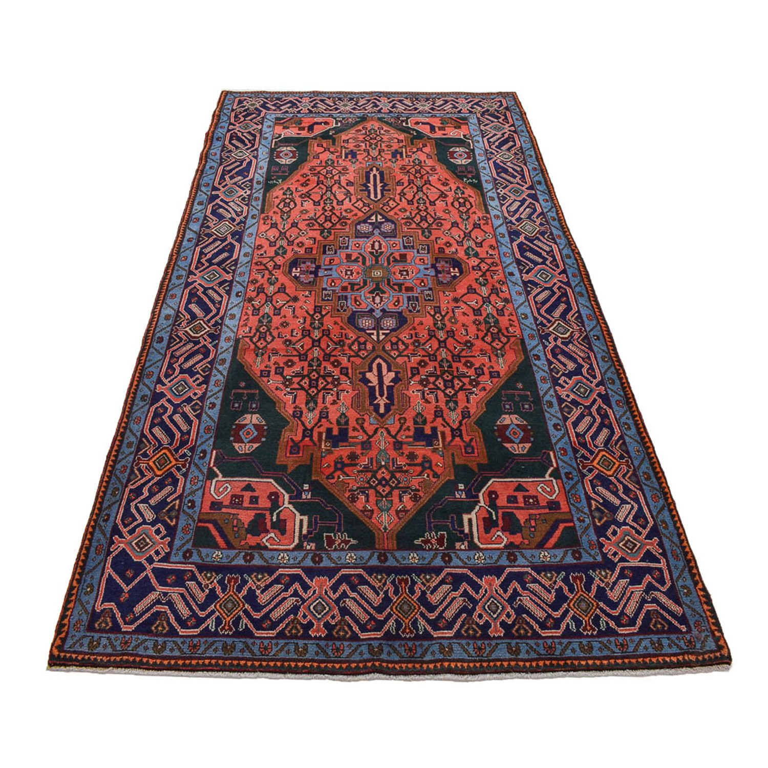 Tapis persan - Nomadic - 286 x 150 cm - rouge clair