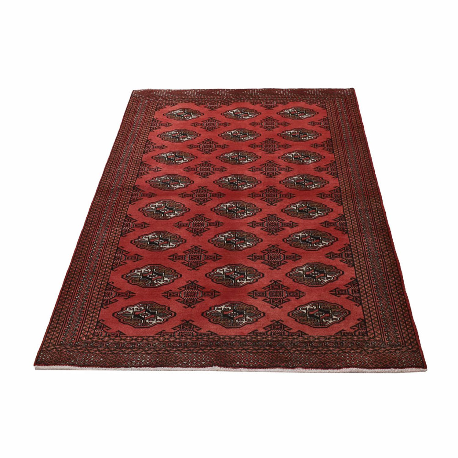 Turkaman Rug - 188 x 126 cm - red