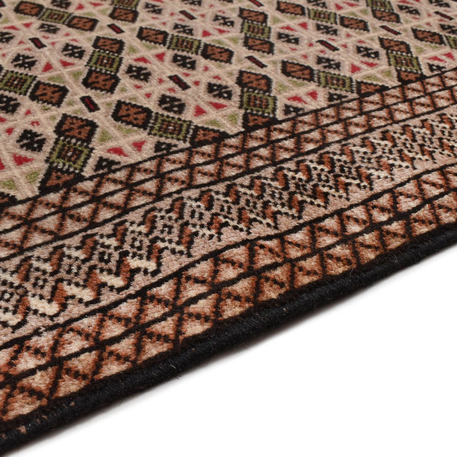 Alfombra Turkaman - 193 x 130 cm - beige oscuro