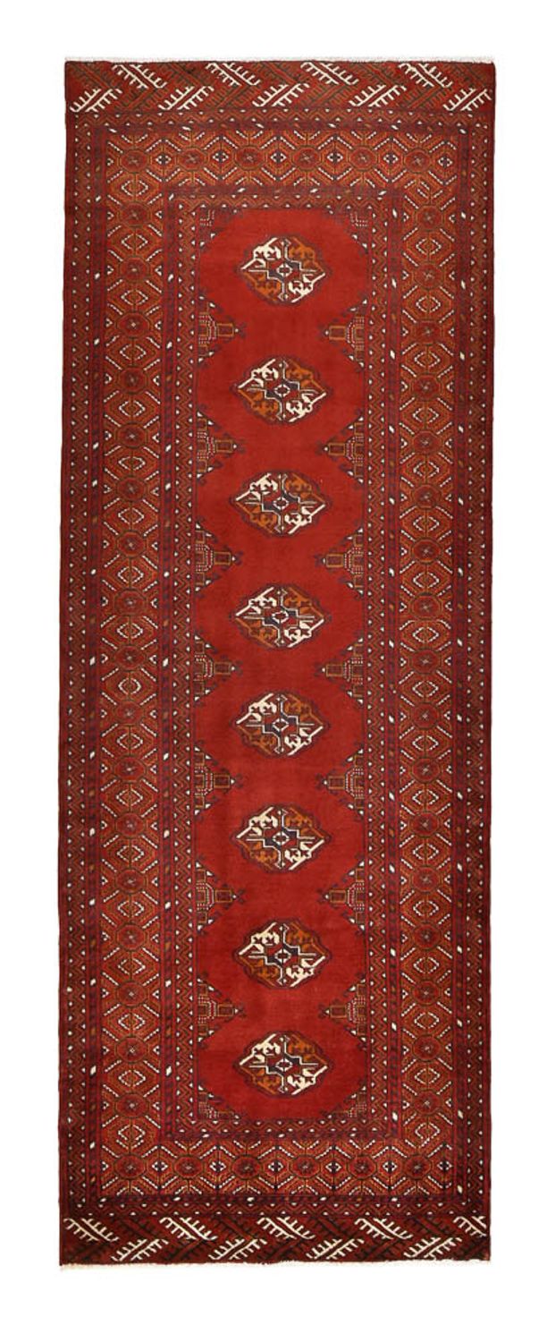 Tappeto corsia Tappeto Turkaman - 287 x 102 cm - rosso