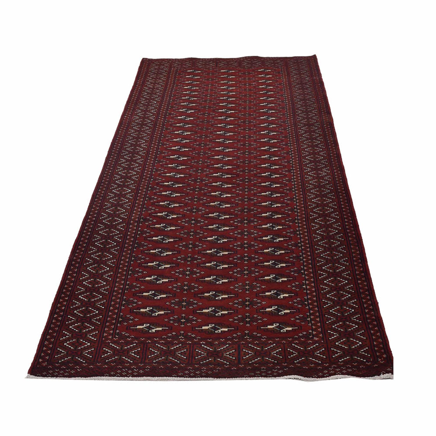 Runner Turkaman Rug - 287 x 101 cm - rust