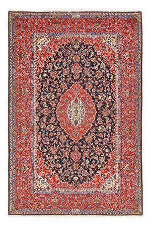 Tapis persan - Keshan - 217 x 143 cm - bleu foncé