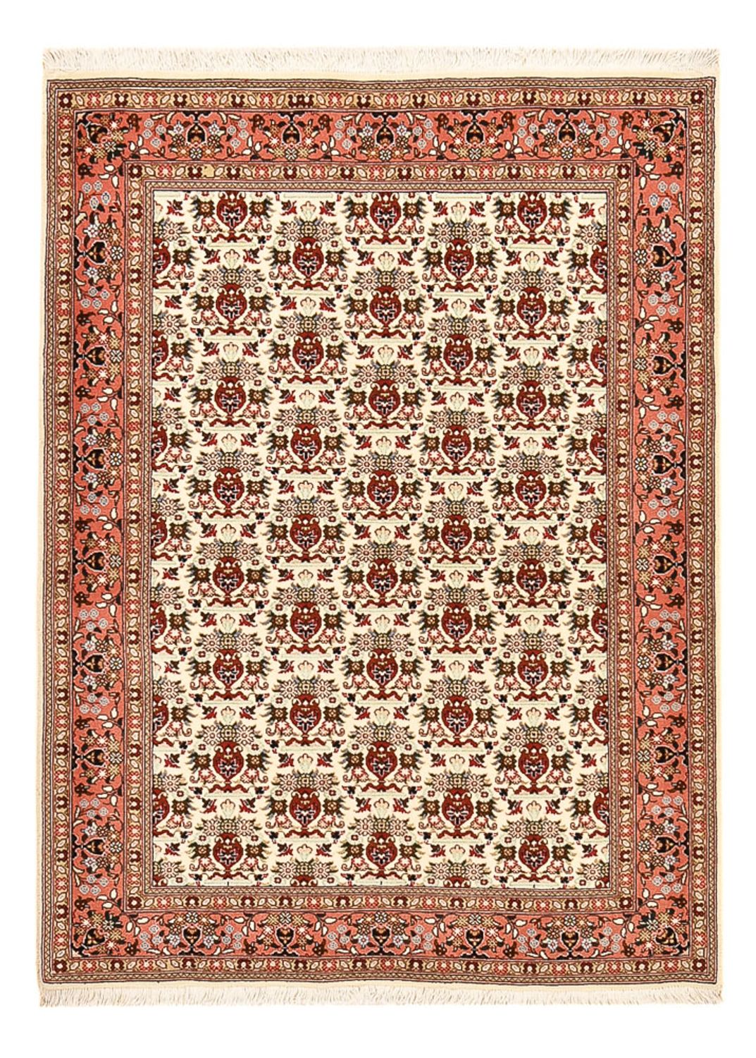 Dywan perski - Tabriz - Królewski - 145 x 104 cm - kremowy