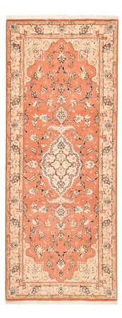 Runner Perser Rug - Tabriz - Royal - 203 x 80 cm - light red