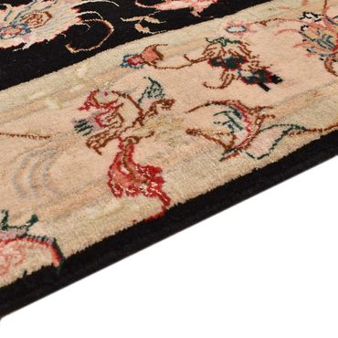 Tapis de couloir Tapis persan - Tabriz - Royal - 204 x 100 cm - bleu foncé