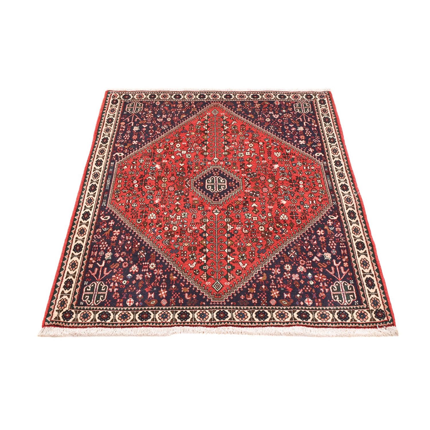 Tapis persan - Nomadic - 150 x 111 cm - rouge