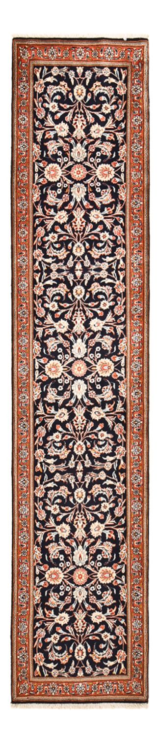 Tapis de couloir Tapis persan - Classique - 344 x 78 cm - bleu foncé