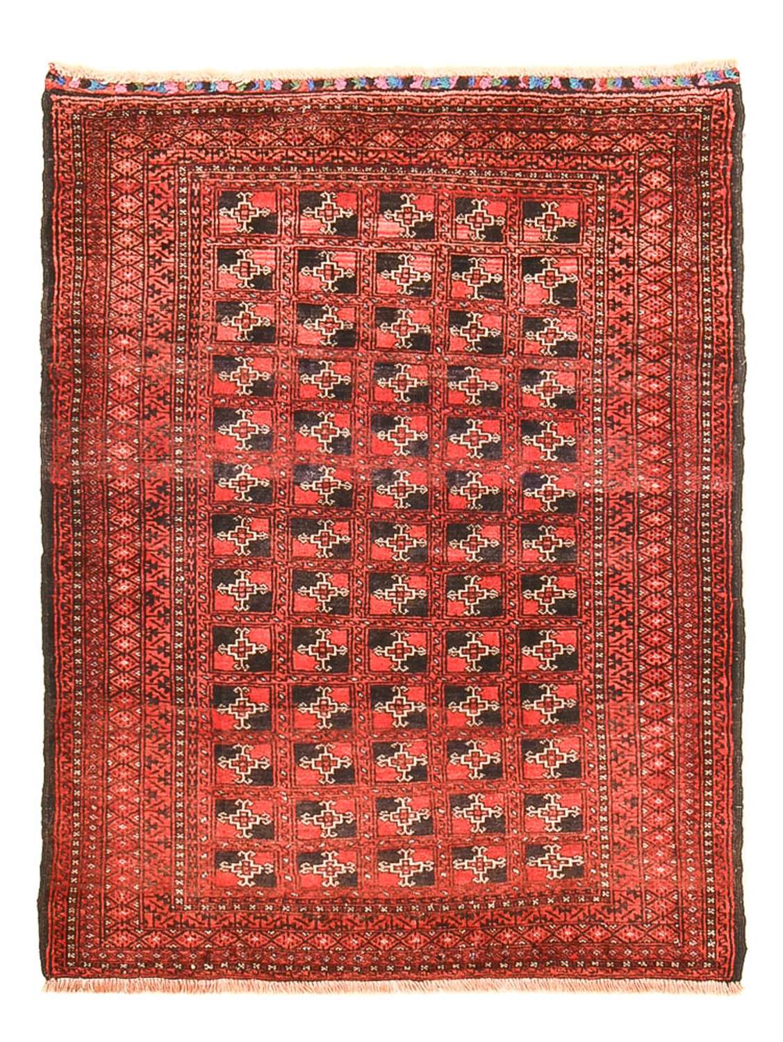 Dywan beludżycki - 124 x 95 cm - czerwony
