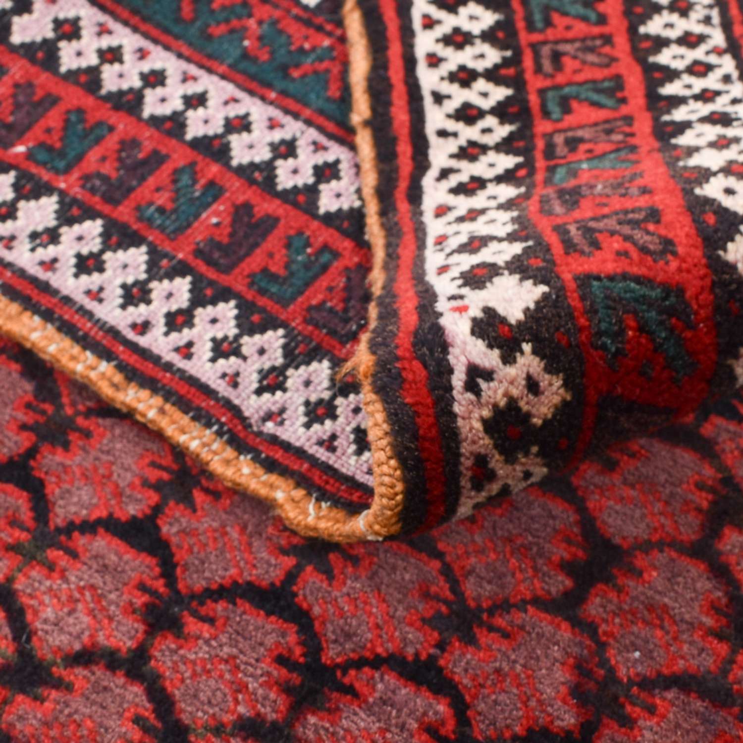 Dywan beludżycki - 141 x 94 cm - czerwony