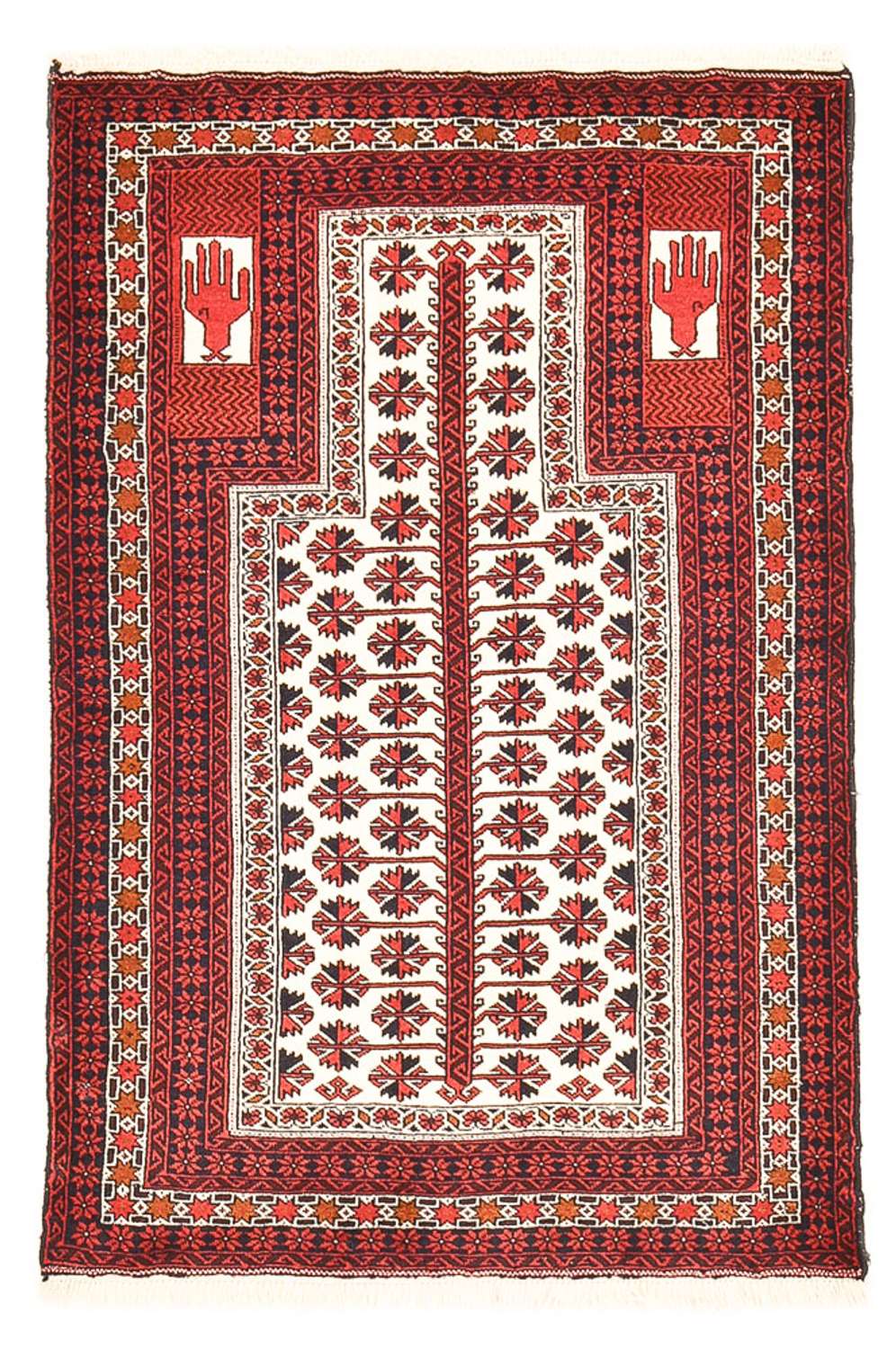 Belutsch Teppich - 143 x 99 cm - mehrfarbig