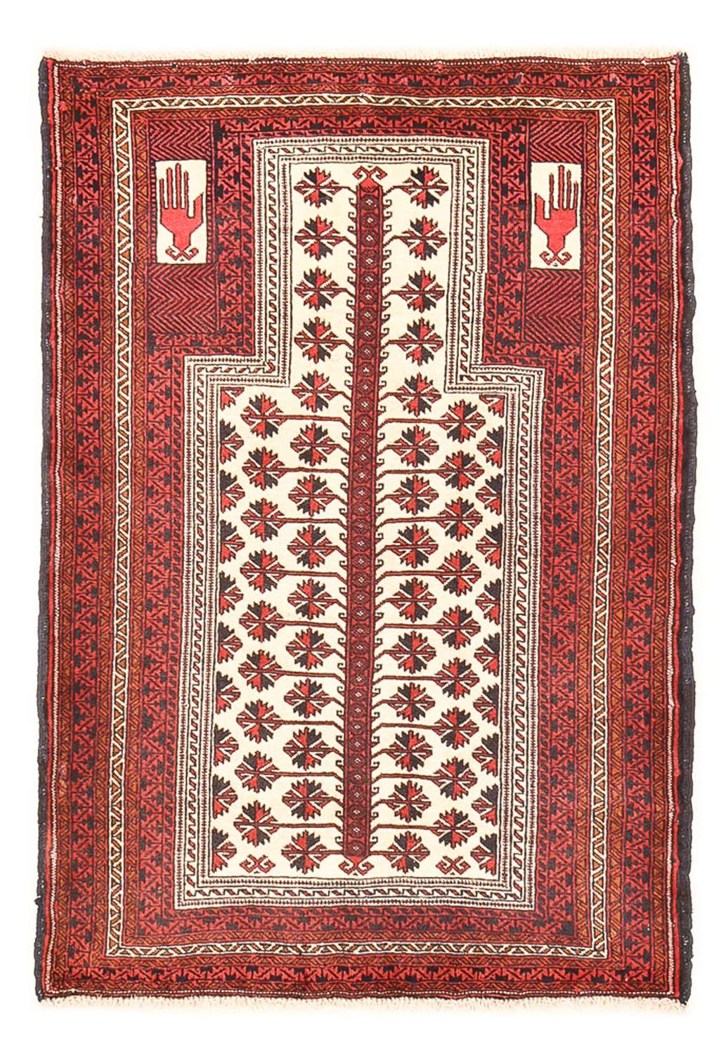 Belutsch Teppich - 148 x 97 cm - mehrfarbig
