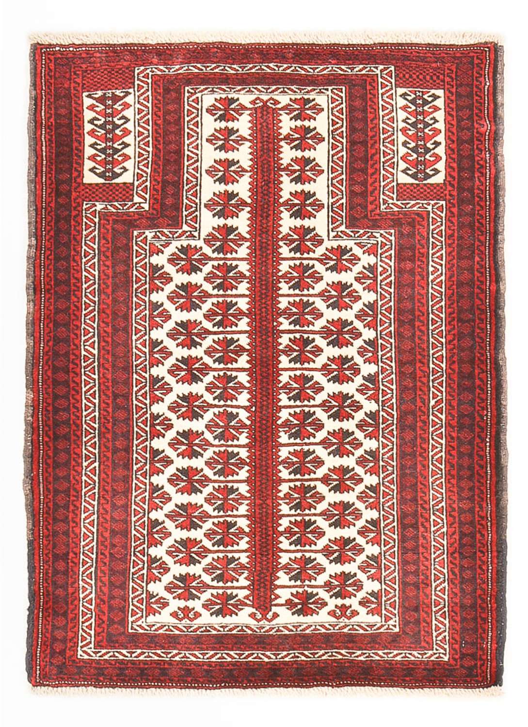 Belutsch Teppich - 137 x 100 cm - mehrfarbig