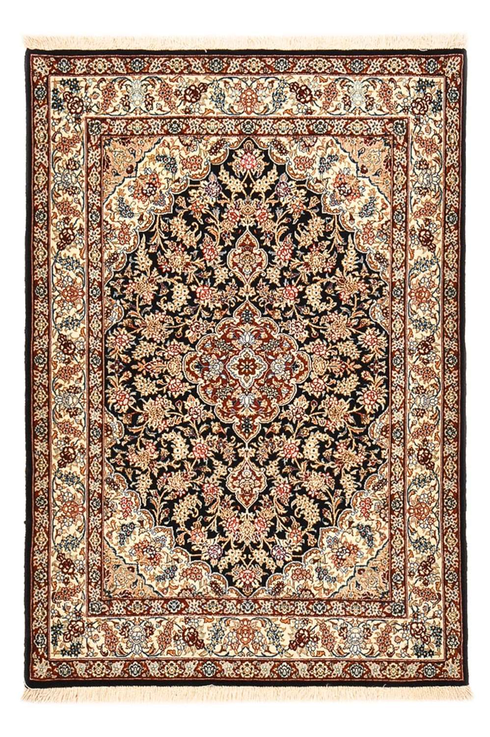 Perserteppich - Isfahan - Premium - 148 x 101 cm - dunkelblau