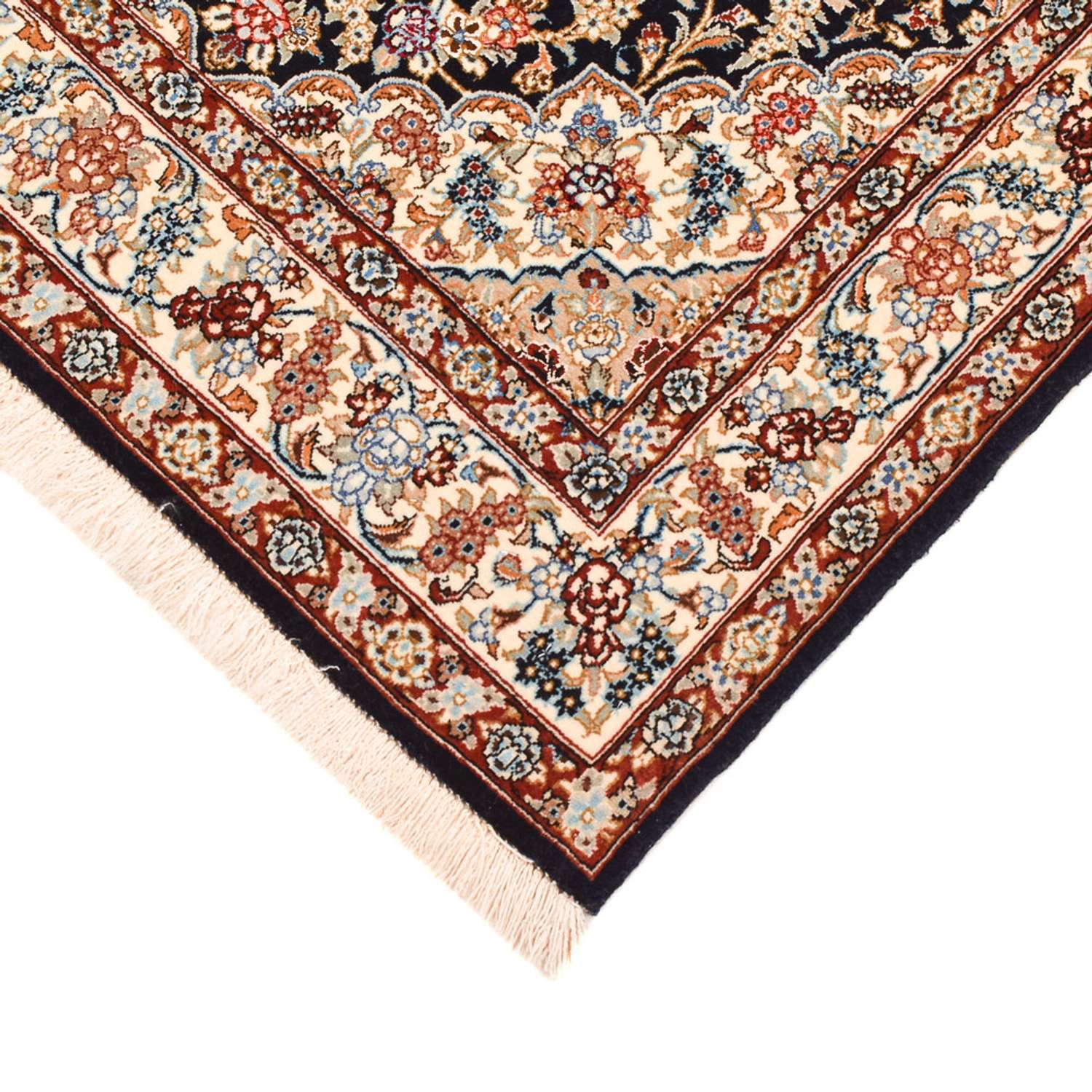 Perserteppich - Isfahan - Premium - 148 x 101 cm - dunkelblau
