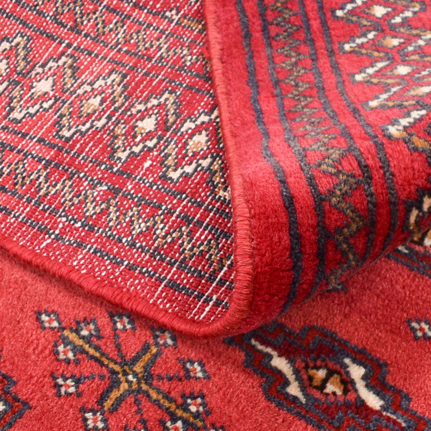 Tapis Turkaman - 138 x 110 cm - rouge