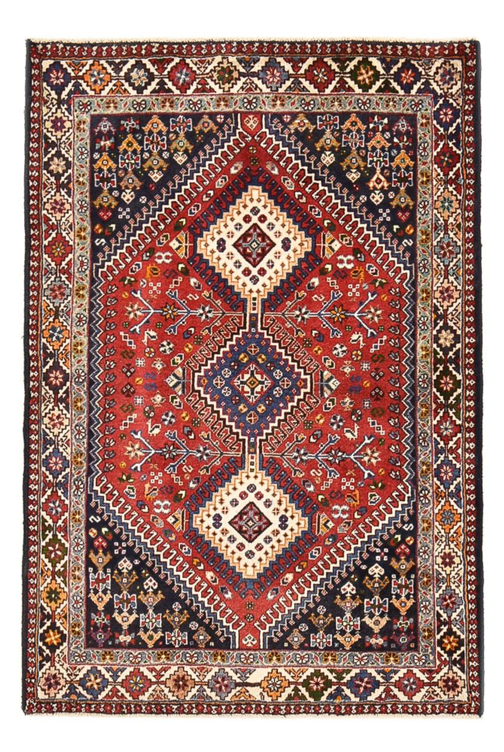 Perserteppich - Nomadic - 147 x 97 cm - rot